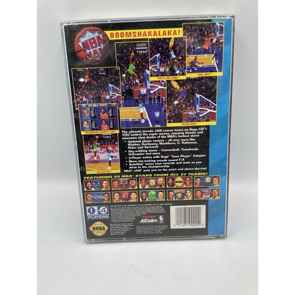 NBA Jam (Sega CD, 1994) CIB - Picture 3 of 7